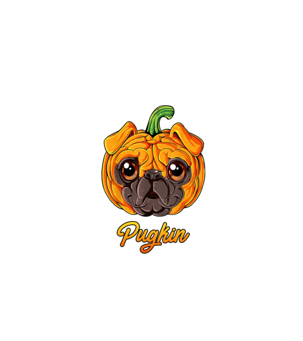 Pugkin model negru pe tricou