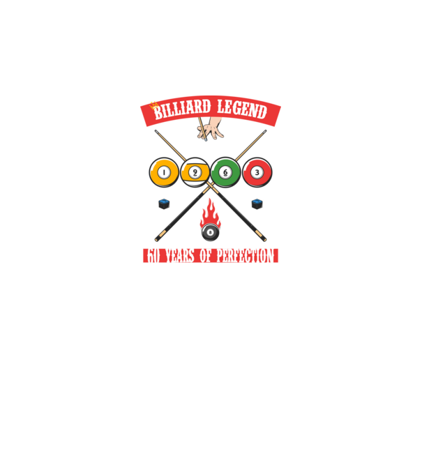 Billiard legend born in 1963 model negru pe tricou