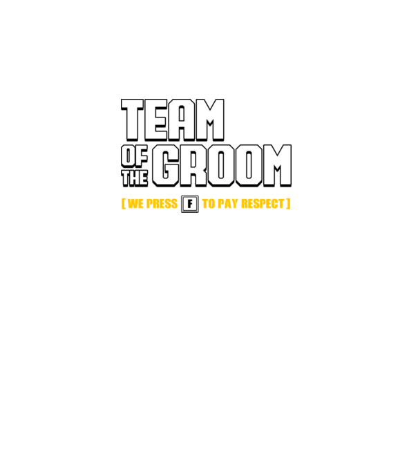 Team of the Groom model negru pe tricou