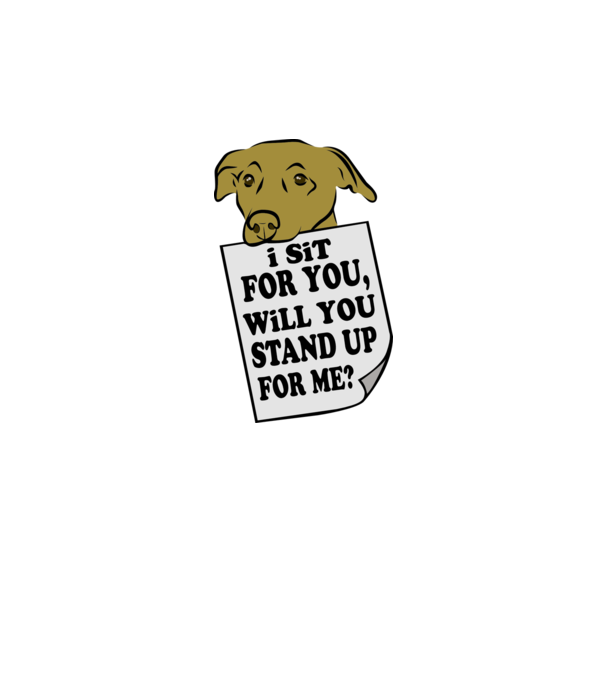 I sit for you model negru pe tricou
