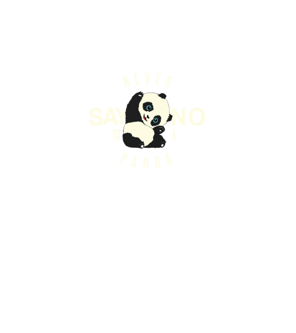 Never say no model negru pe tricou