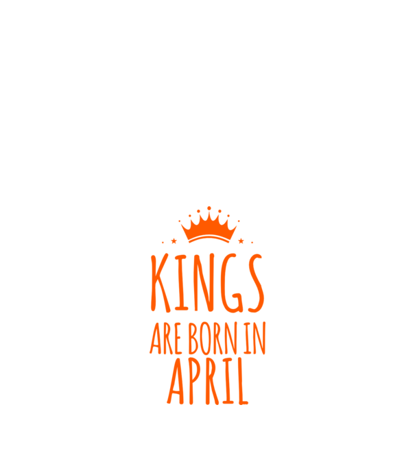 Kings are born in - April model albastru închis pe tricou