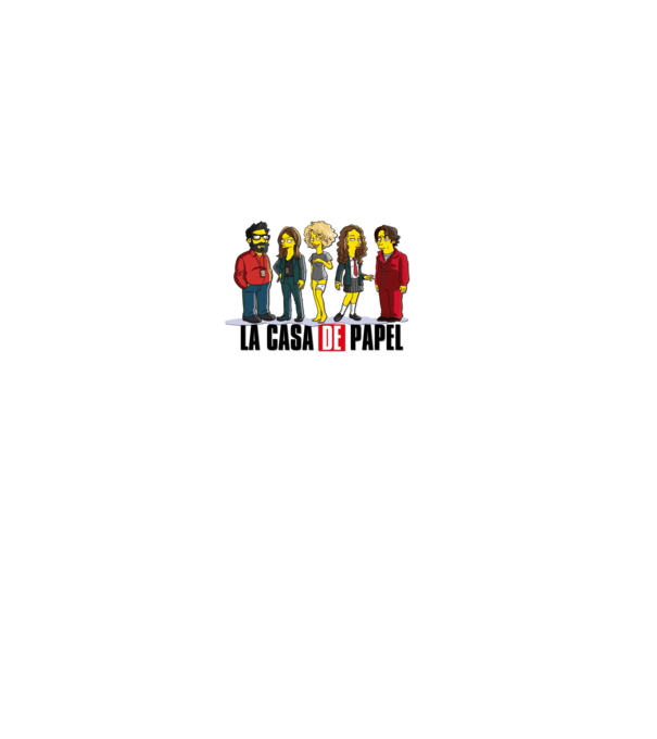 la casa de papel simpson model roz deschis pe tricou