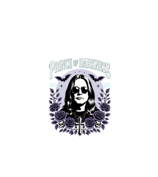 Prince of Darkness model negru pe tricou