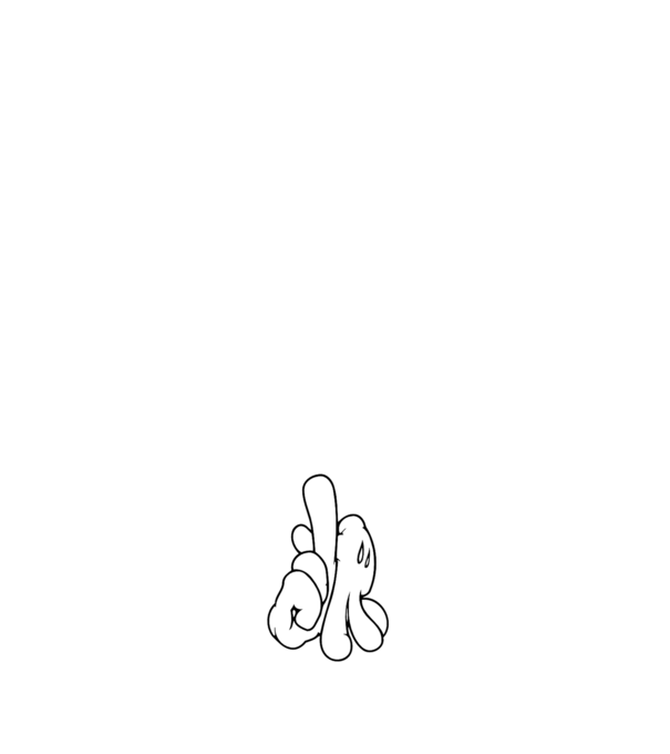 Mâinile lui Mickey model negru pe tricou