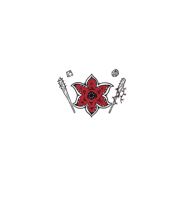 stranger things demogorgon head model negru pe tricou