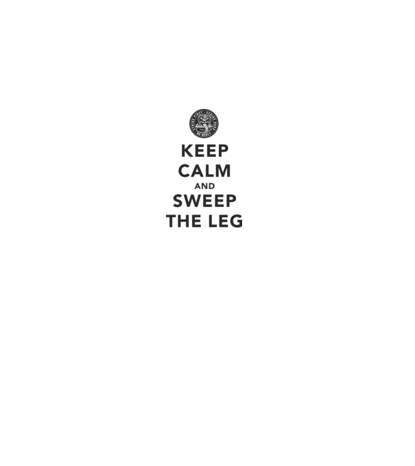 Keep calm and weep the leg cobra kai model gri pe tricou
