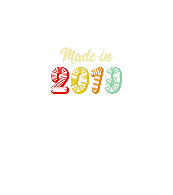 made in 2019 retro model negru pe tricou