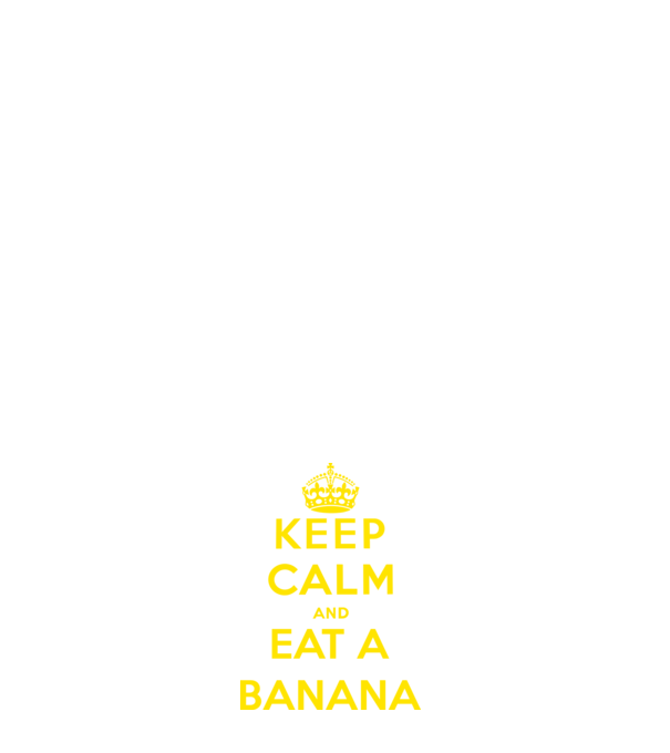 Eat banana model alb pe tricou