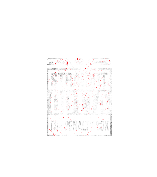 Straight outta the penalty box model negru pe tricou