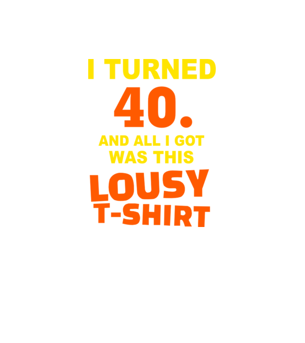 Lousy T-shirt 40 model negru pe tricou