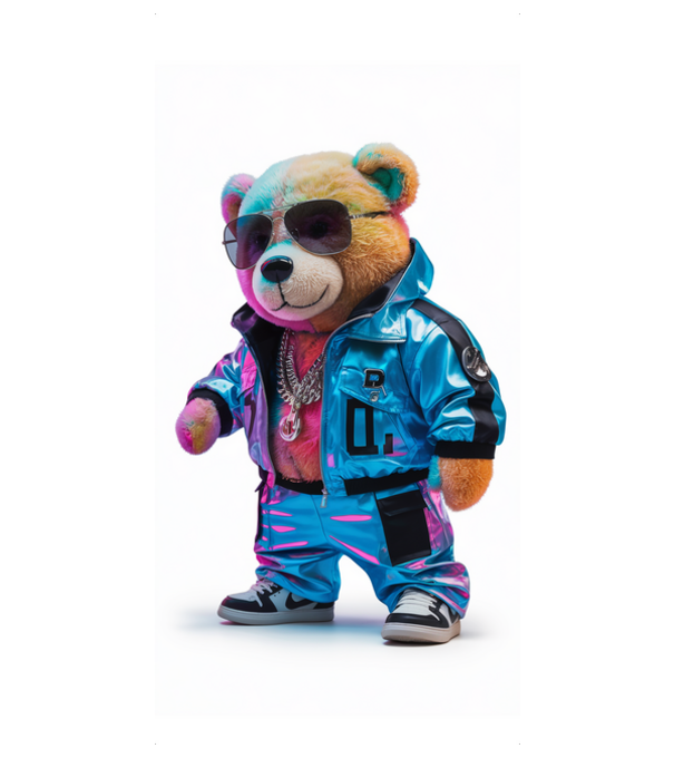 Cool teddy model negru pe tricou
