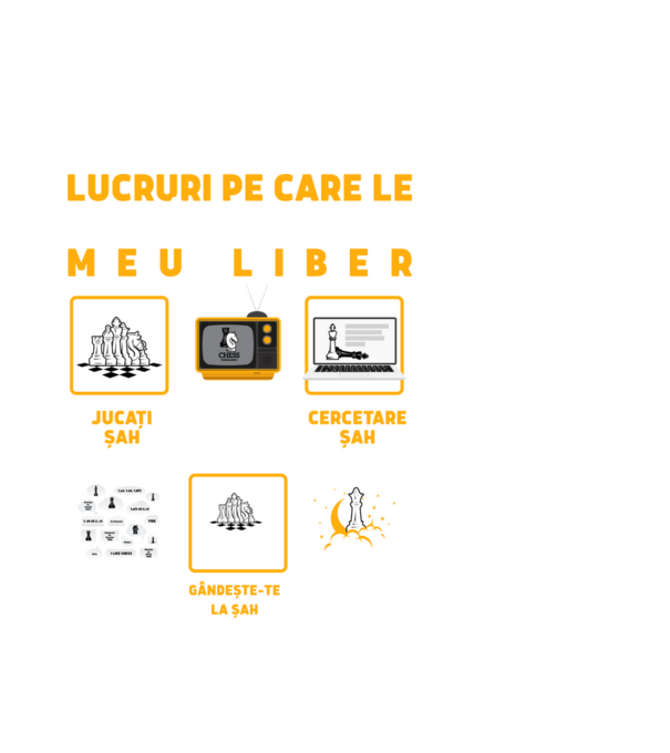 Things I do in my spare time EN model alb pe tricou