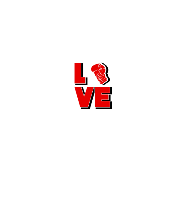 LOVE BOX model alb/roșu pe tricou
