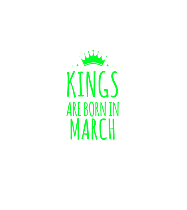 Kings are born in - March model albastru închis pe tricou