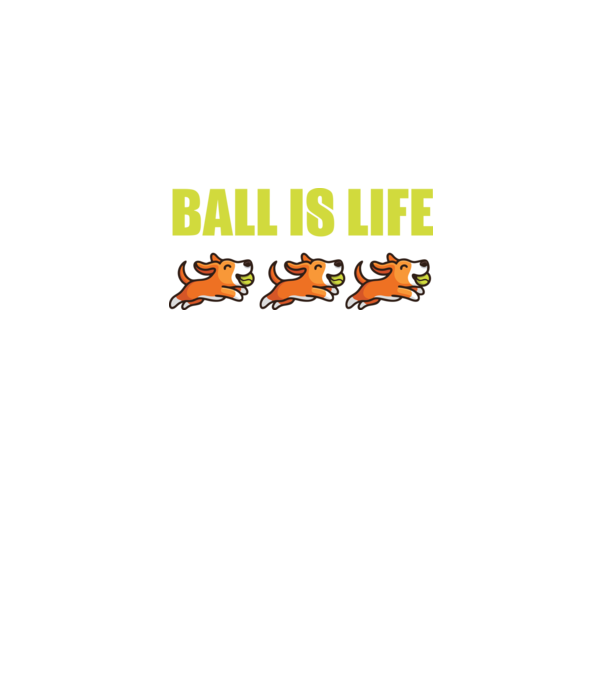 Ball is life model negru pe tricou