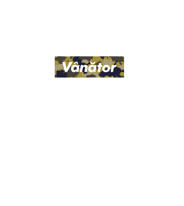 vânător model albastru închis pe tricou