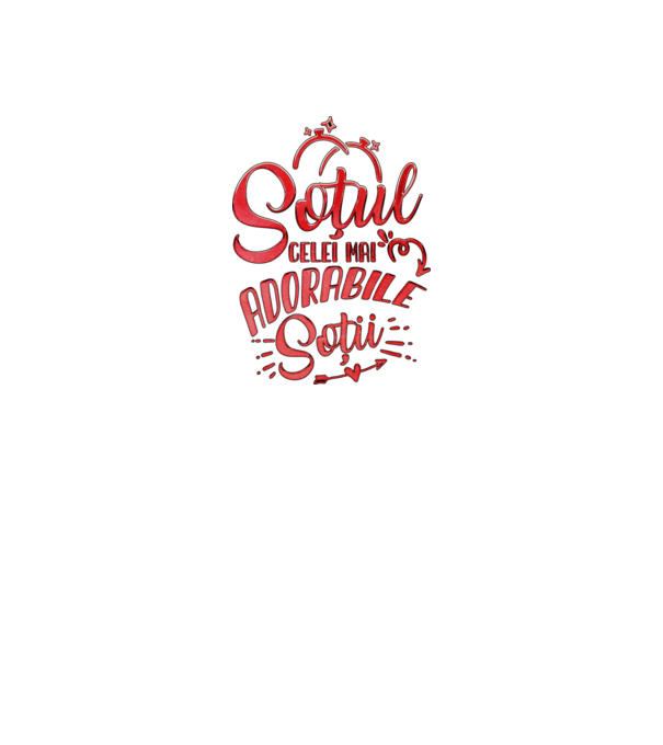 Soțul celei mai adorabile soții model negru pe tricou