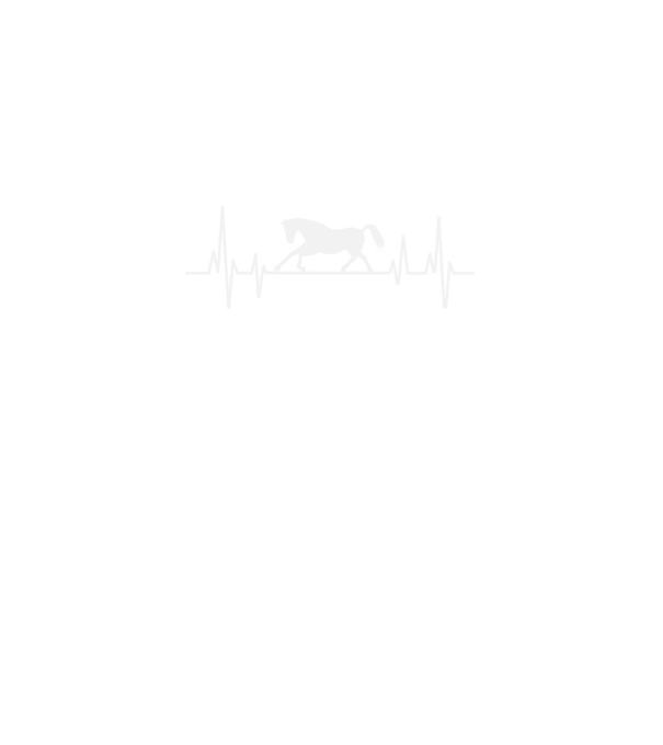 horse heartbeat model negru pe tricou