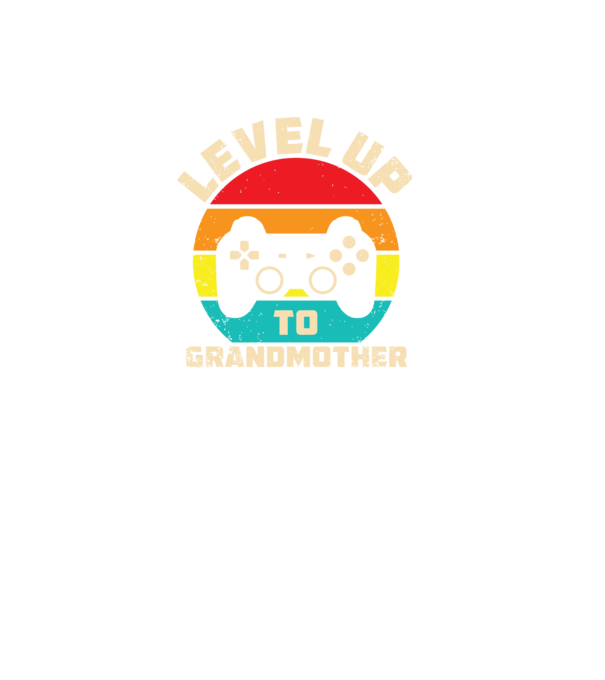 Level Up Grandmother model negru pe tricou