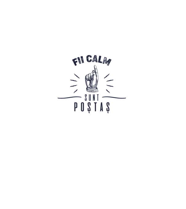 Fii calm, sunt poștaș model gri pe tricou