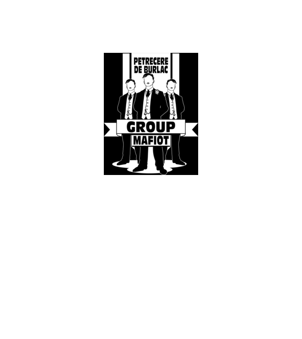 Group Mafiot model negru pe tricou