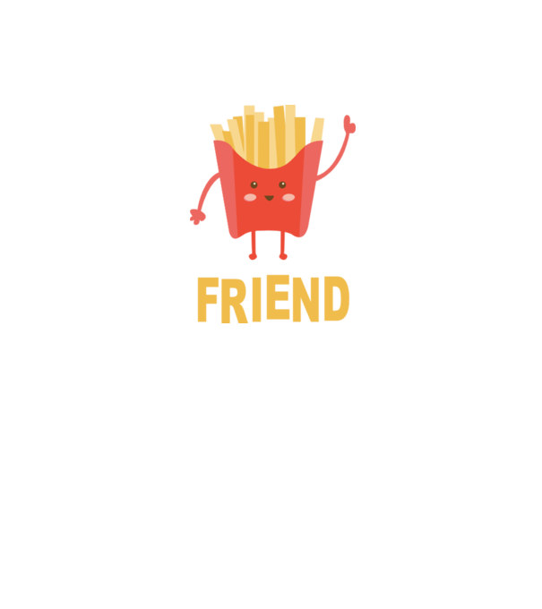 Friends cartofi model alb pe tricou
