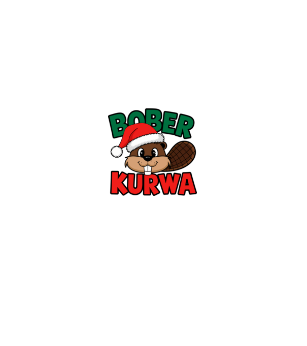 Bober kurwa xmas model gri pe tricou
