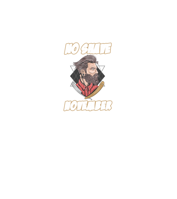 No shave November model negru pe tricou