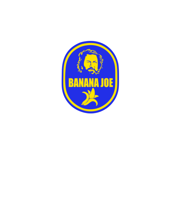 Banana Joe model alb pe tricou