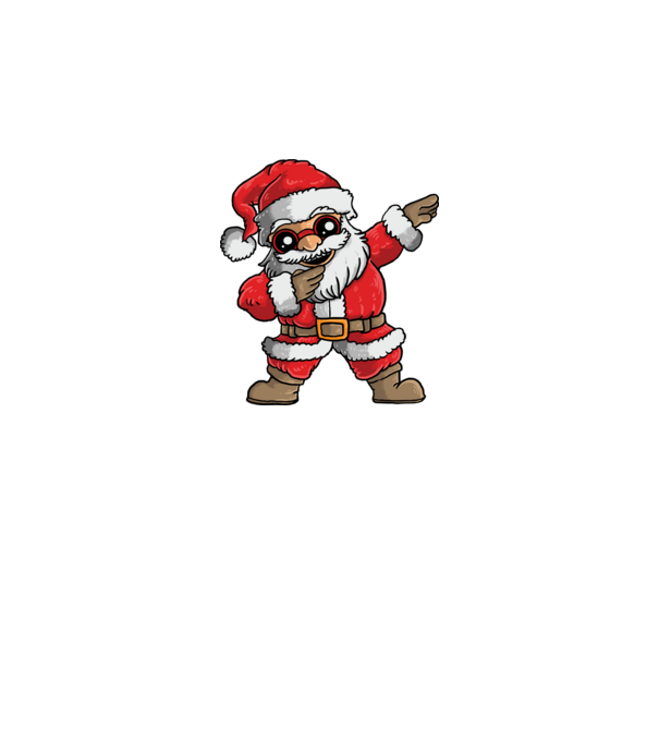 Santa dab model negru pe tricou