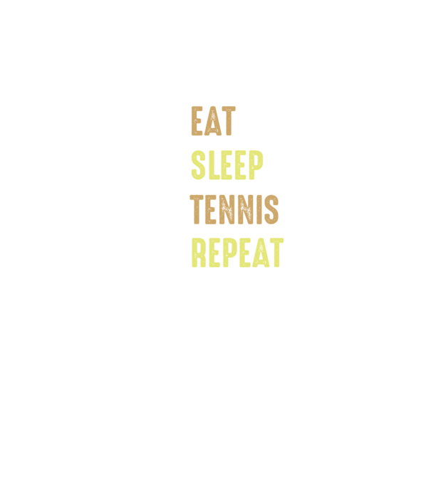 eat sleep tennis repeat model negru pe tricou
