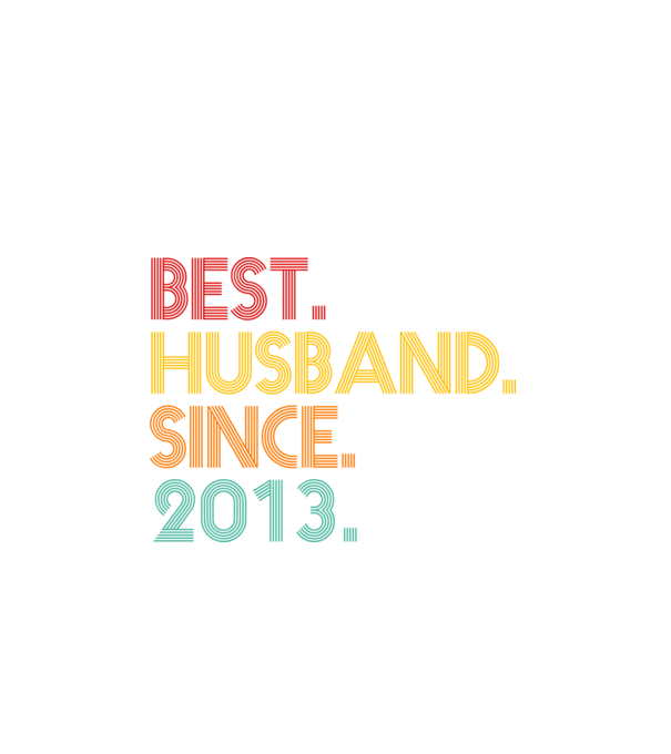 best husband since 2013 retro model negru pe tricou