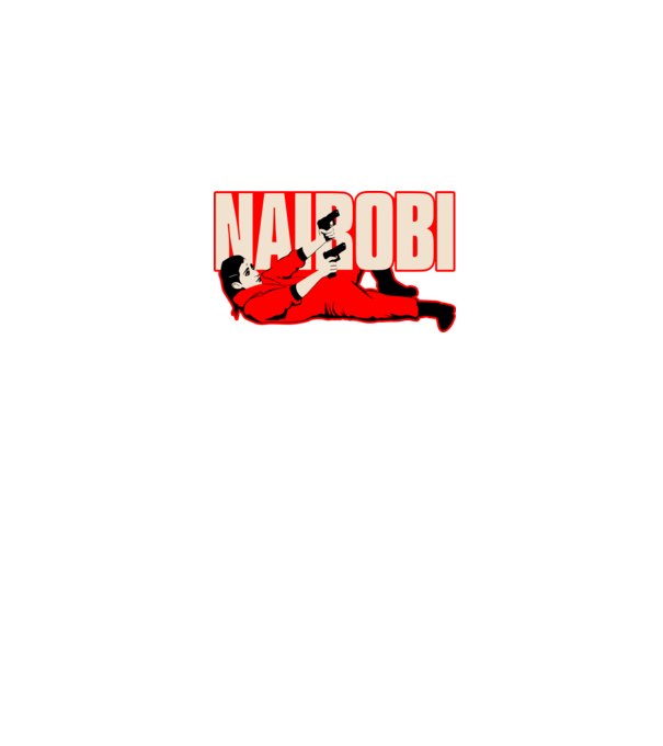 nairobi la casa de papel model negru pe tricou