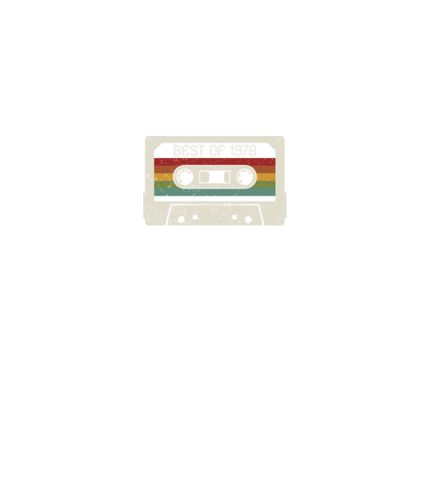 retro tape 1978 vintage model negru pe tricou
