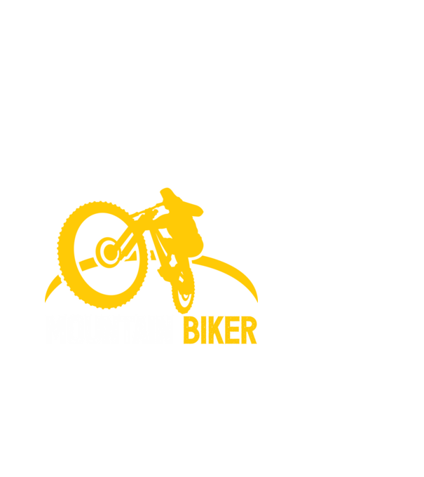mountain biker model alb pe tricou