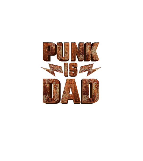 PUNK IS DAD model negru pe tricou
