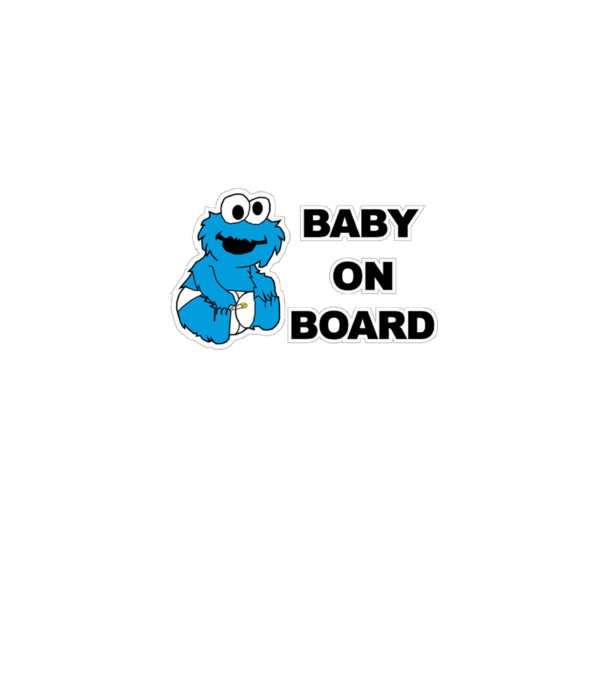 Baby Monster model alb pe tricou