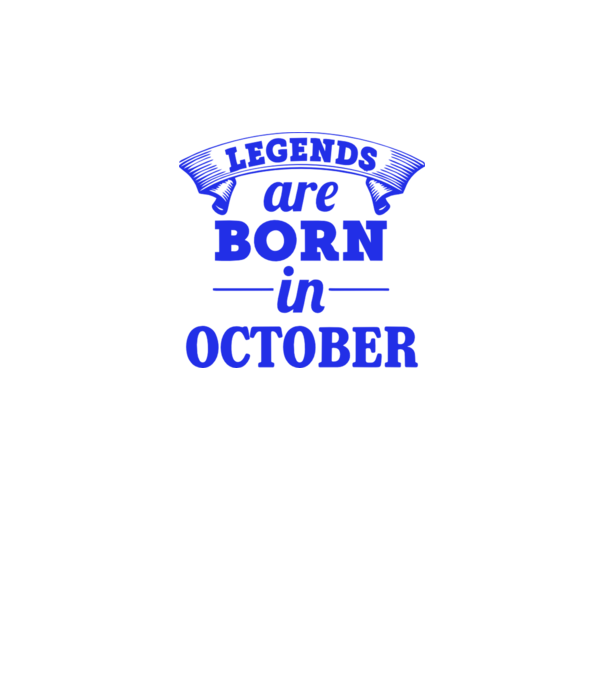 Legends are born in October model roz neon pe tricou