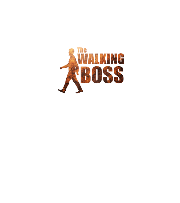 Walking boss model negru pe tricou