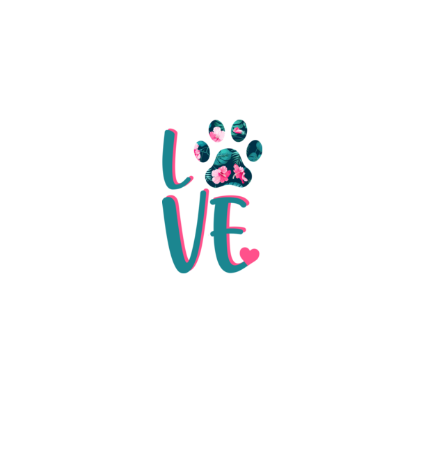 LOVE CÂINI model gri pe tricou