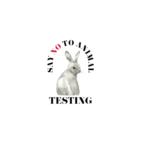 Say NO to animal testing model alb pe tricou