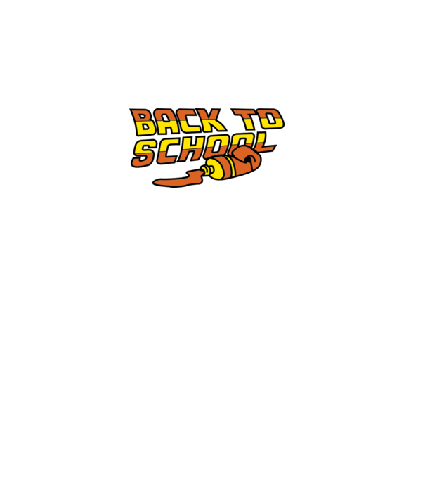 Back to school model negru pe tricou