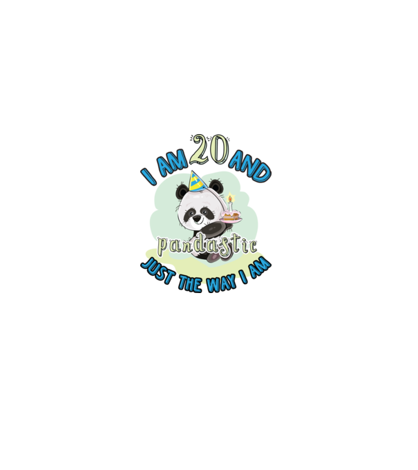 PANDASTIC 20 model alb pe tricou