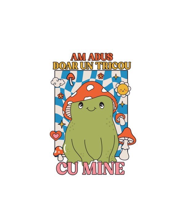 am adus doar un tricou cu mine! model alb pe tricou