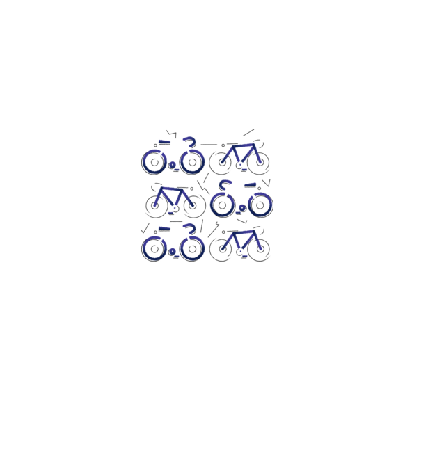Bikes model gri pe tricou