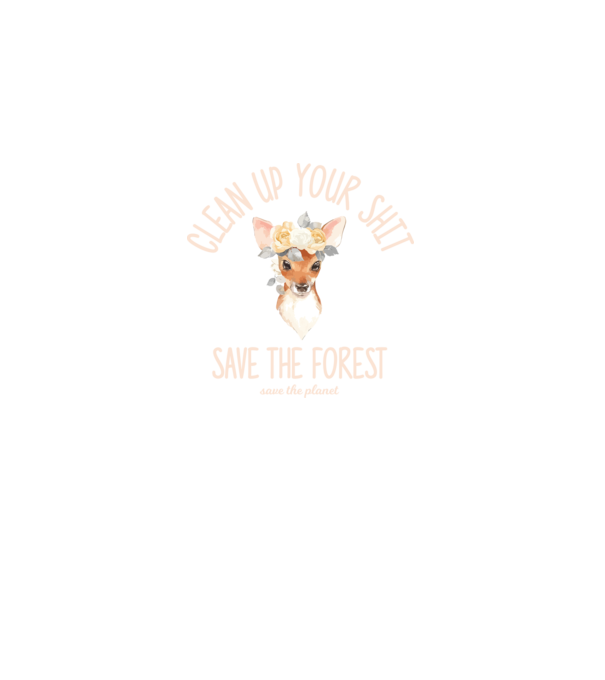 Clean up your shit model negru pe tricou