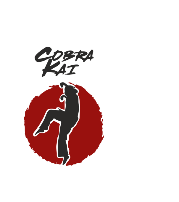 cobra kai larusso model alb pe tricou