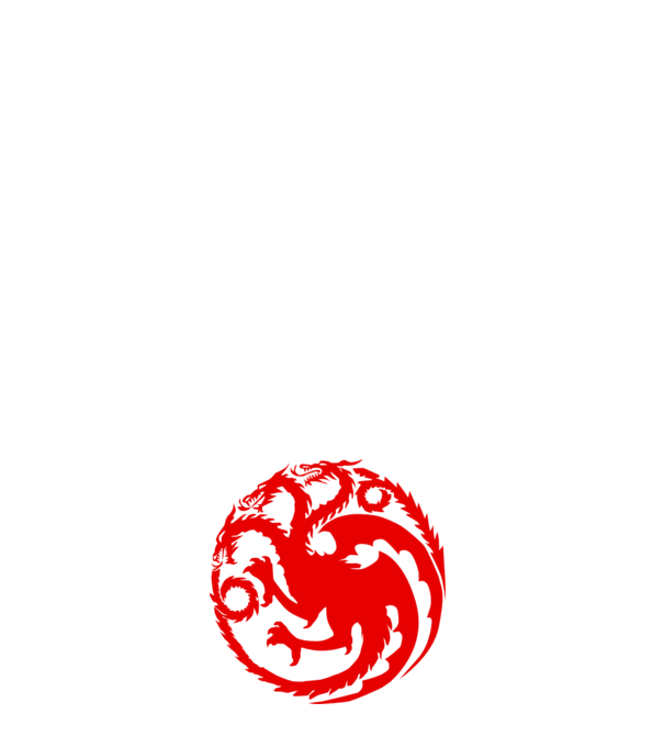 Targaryen model alb pe tricou