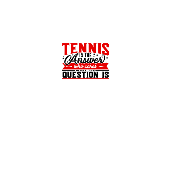 Sport is the answer JUCĂTOR TENIS model alb pe tricou